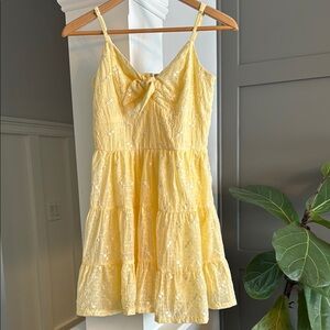 Francesca’s Yellow Sundress with Bow Detail